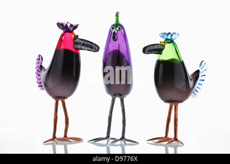 Cartoon Glas Vögel Stockfoto