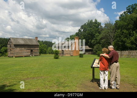 Jugendhaus von Präsident James K. Polk in der Nähe von Charlotte North Carolina, USA Stockfoto