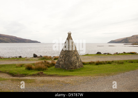 Denkmal zur Erinnerung an die Krönung von Edward VII auf Lochbuie: Isle of Mull Stockfoto