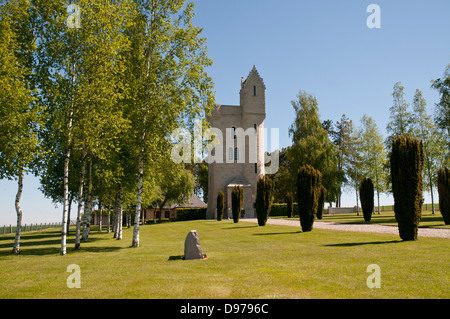 Ulster Turm Denkmal für die Soldaten von der 36th (Ulster) Abteilung, in der Nähe von Thiepval, Picardie, Frankreich Stockfoto