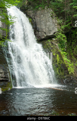 MAIN WASSERFÄLLE BUSHKILL FALLS THEMENPARK BUSHKILL CREEK PIKE COUNTY PENNSYLVANIA USA Stockfoto