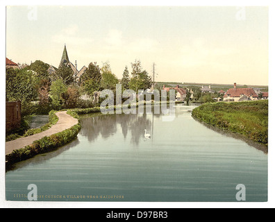 [Lose Kirche und Dorf in der Nähe von Maidstone, England] (LOC) Stockfoto