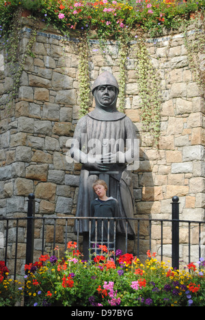 Ritter und sein Opfer Stockfoto