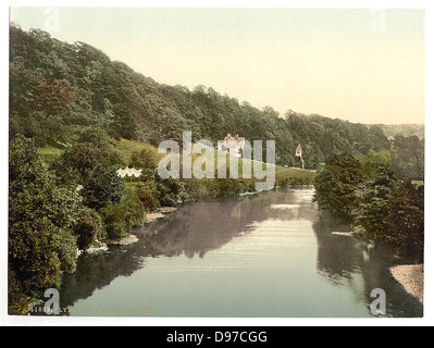 [Welsh Bicknor, Lydbrook (unten), England] (LOC) Stockfoto