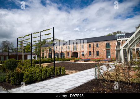 Clotworthy Haus und die Gärten in Antrim, County Antrim, Nordirland, Vereinigtes Königreich Stockfoto