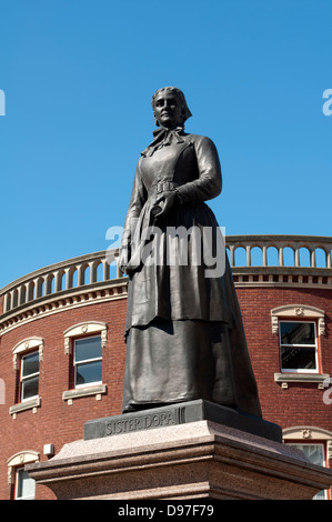 Schwester Dora Statue, Walsall, West Midlands, England, UK Stockfoto