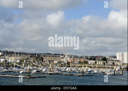 Cherbourg, Hafen, Marina, Manche, Region Basse-Normandie, Cotentin, Frankreich Stockfoto