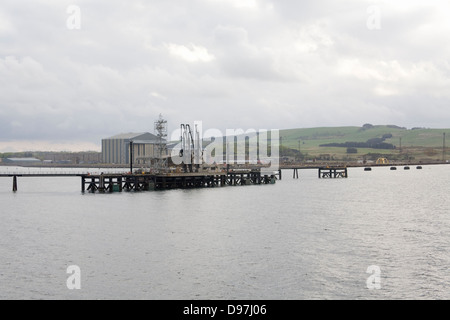 Oilterminal Invergordon Cromarty Firth Stockfoto