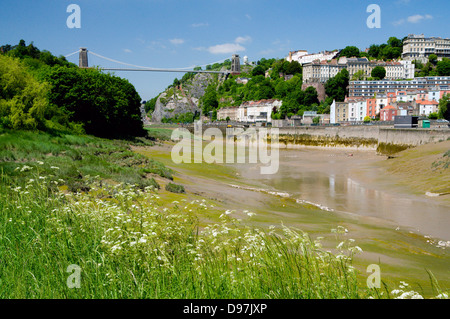 Clifton Suspension Bridge und den Fluss Avon-bristol Stockfoto