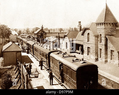 Adwick-le-Street-Bahnhof 1900 Stockfoto