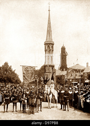 Banbury Cross Pageant frühen 1900er Jahren Stockfoto