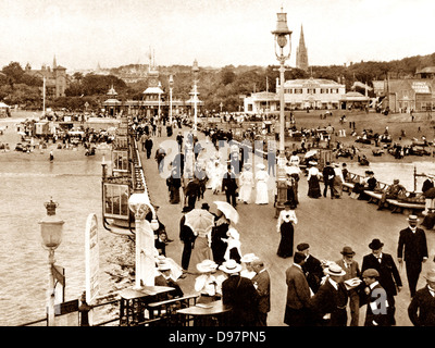 Bournemouth Pier frühen 1900er Jahren Stockfoto