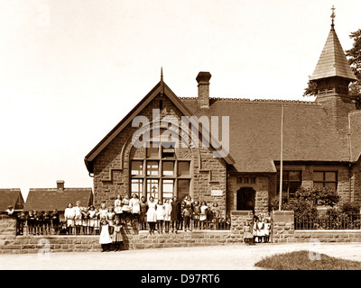 Barnburgh Schule Mexborough frühen 1900er Jahren Stockfoto