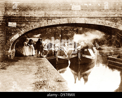 Market Harborough Foxton sperrt frühen 1900er Jahren Stockfoto