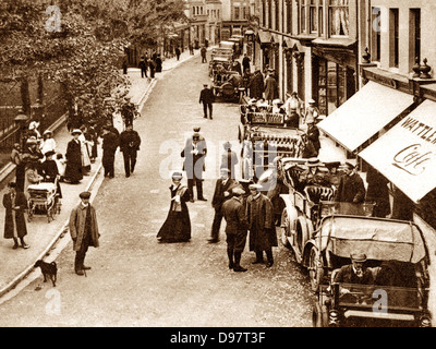 Ramsey Parlament Street Isle Of Man 1900 Stockfoto