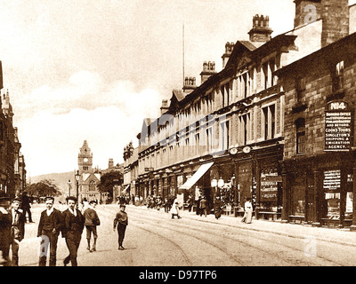 Keighley North Street 1900 Stockfoto