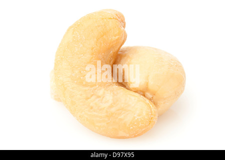 Bio Cashew mit keine Shell auf einem Hintergrund Stockfoto