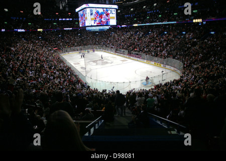 Montreal Canadiens Hockey-Spiel im Bell Centre. Stockfoto