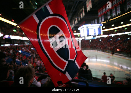 Montreal Canadiens Hockey-Spiel im Bell Centre. Stockfoto