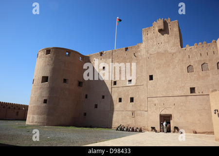 Das Schloss von Jabrin oder Burg Jabreen ist eine Wohnburg, auch bezeichnet als eine Festung aus dem Mittelalter in der Wüste von Om Stockfoto