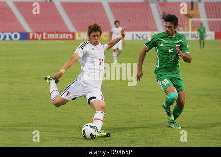 Hiroki Sakai (JPN), 11. Juni 2013 - Fußball / Fußball: FIFA WM Brasilien 2014 asiatische Qualifikation Finale Runde Gruppe B zwischen Irak 0-1 Japan Al-Arabi Stadium, Doha, Katar.  (Foto von YUTAKA/AFLO SPORT) Stockfoto