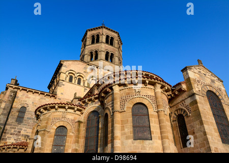 Römischen Kirche Saint-Austremoine d'Issoire, Issoire, Auvergne, Frankreich, Europa Stockfoto