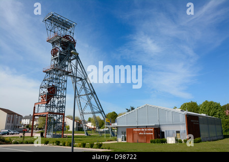 Alte Kohle abbauen bei Saint Eloy Les Mines, Puy de Dome, Auvergne, Frankreich Stockfoto