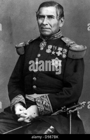 Juan Nepomuceno Almonte (15. Mai 1803 bis 21. März 1869) war ein aus dem 19. Jahrhundert mexikanischer Beamter, Soldat und Diplomat. Er war ein Veteran der Schlacht von Alamo während der texanischen Revolution. Almonte war auch ein Führer der Mexikanischen Konservativen in den 1860er Jahren und diente als Regent Stockfoto