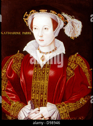 Catherine Parr (1512-1548). Sechste und letzte Frau von Heinrich VIII. Anonymes Porträt c1545. Stockfoto