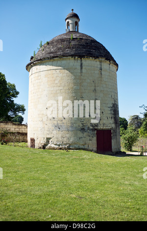 Eine Dependance in Château de Brézé in der Loire Vally, Frankreich Stockfoto
