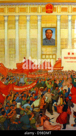 Mao Zedong (1893-1976).  Folgen Sie Worte des Vorsitzenden Mao, werden Sie Nachfolger der Revolution zu. Stockfoto