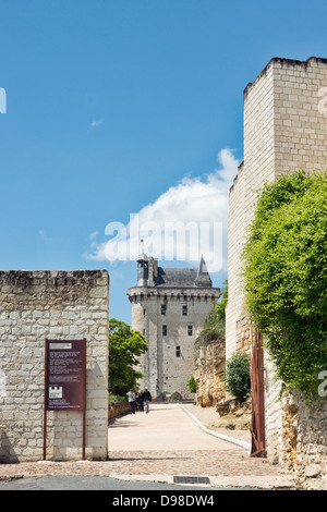 Château Chinon im Loire-Tal, Frankreich Stockfoto