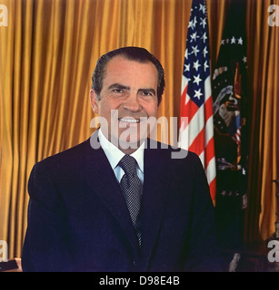 Richard Milhouse Nixon (1913-1994), 37. Präsident der Vereinigten Staaten von Amerika 1969-1974. Der einzige Präsident, von seinem Amt zurücktreten. Stockfoto