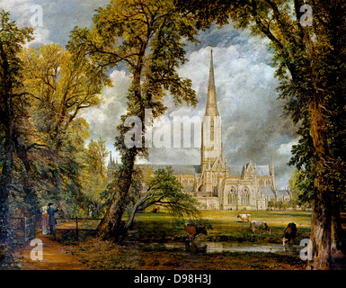 John Constable (1776-1837) englische Landschaft Maler Kathedrale von salisbury Stockfoto