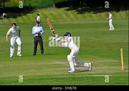 Cricket-Match bei Harrow auf dem Hügel Stockfoto