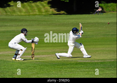 Cricket-Match bei Harrow auf dem Hügel Stockfoto