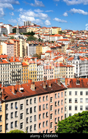 Teil der Stadt von Lyon, Frankreich Stockfoto