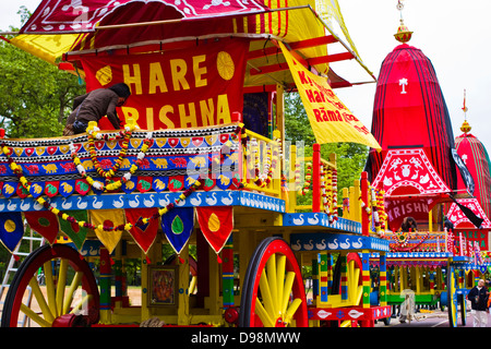 Rathayatra Wagen Festival-London Stockfoto