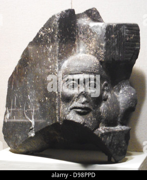 Fragment einer modellierte Statue zeigt einen asiatischen Gefangenen. 19. Dynastie Herrschaft von Ramses I oder Seti I. ca. 1300 – 1250 v. Chr. Ägypten Stockfoto