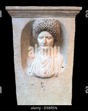 Marmor-Funerary Stele, Flavian Periode, ca. 69-81 Stockfoto