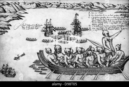 Abel Janszoon Tasman (1603-10. Oktober 1659), war ein niederländischer Seefahrer, Explorer und Kaufmann. Er führte die erste bekannte europäische Stockfoto