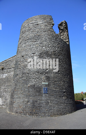 Die South Tower von Aberystwyth Burg erbaut im 13. Jahrhundert Stockfoto