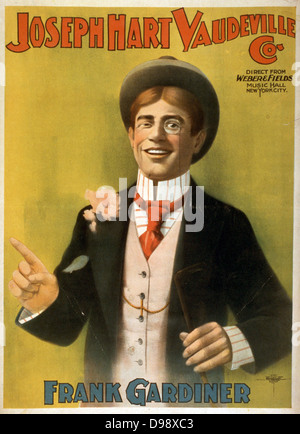 Josef Hart Vaudeville Co. direkt von Weber & Felder Music Hall in New York City. c1899. (Poster): Frank Gardiner Lithographie. Stockfoto