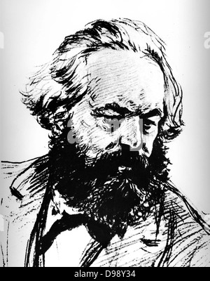 Karl Marx (1818-1883) Vater des modernen Kommunismus. Deutsche politische, soziale und ökonomische Theoretiker Stockfoto