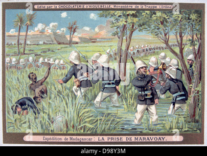 Erste FrancoHova Krieg 18831886 Französische Truppen angreifen