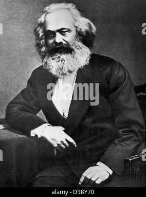 Karl Heinrich Marx (5. Mai 1818 - vom 14. März 1883) war ein deutscher Philosoph, Soziologe, Wirtschafts- Historiker, Journalist und revolutionär-sozialistischen. 1870 Stockfoto