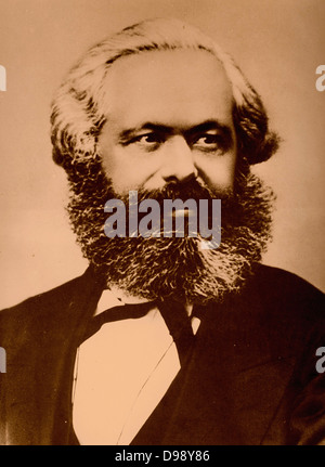 Karl Heinrich Marx (5. Mai 1818 - vom 14. März 1883) war ein deutscher Philosoph, Soziologe, Wirtschafts- Historiker, Journalist und revolutionär-sozialistischen. Stockfoto