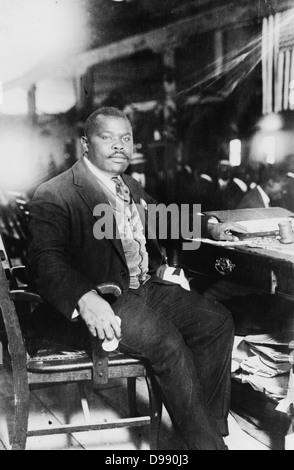 Marcus Mosia Garvey, Jr., OPTIKUSHYPOPLASIE (17. August 1887 - 10. Juni 1940)] war ein jamaikanischer Verleger, Journalist, Unternehmer und Redner, war ein überzeugter Verfechter des schwarzen Nationalismus und Panafrikanismus Bewegungen Stockfoto