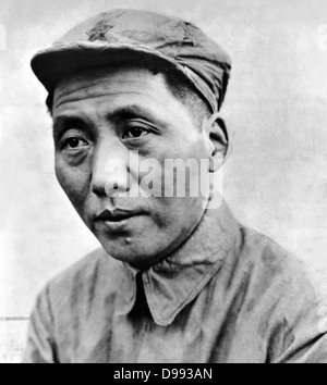 Mao Zedong 1893 - 1976. Chinesische Revolutionäre, politische Theoretiker und kommunistischen Führer. Er führte die Volksrepublik China (VRC) von der Gründung 1949 bis zu seinem Tod im Jahr 1976. Stockfoto