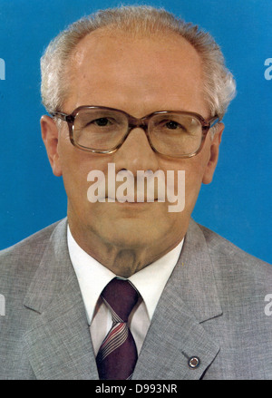 Erich Honecker 1912 - 1994, deutscher Politiker der Deutschen Demokratischen Republik (DDR) von 1971 bis 1989. Stockfoto